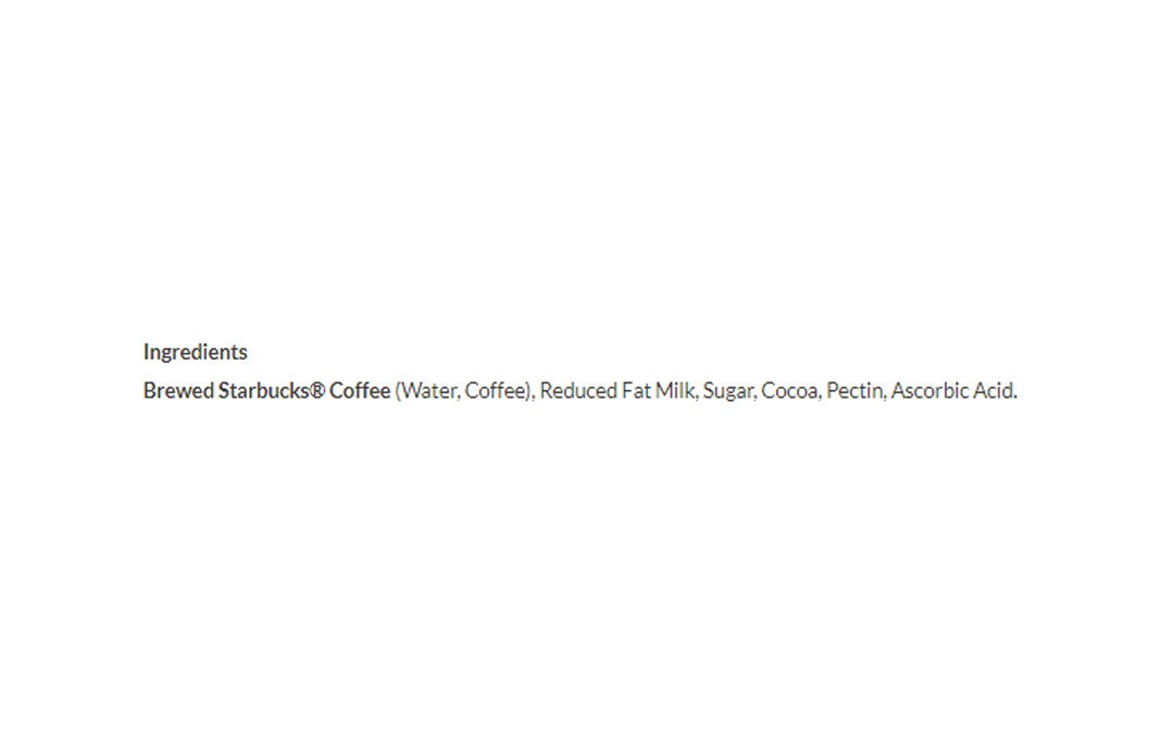 Starbucks Frappuccino Chilled Coffee Drink, Mocha   Glass Bottle  281 millilitre